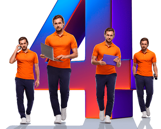 Великолепная четверка Ростелеком в деревня Большое Зарослое (Курганская область)